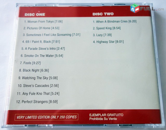 CD x 2 սկավառակներ DEEP PURPLE (26) - օրիգինալ տարբեր տեսակի ալբոմներ