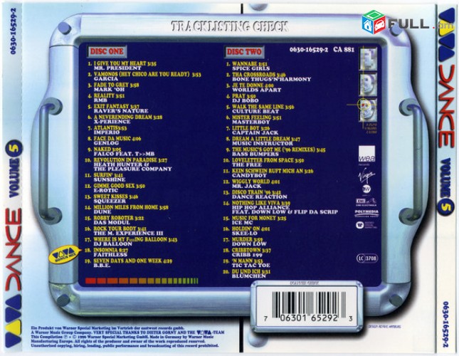 CD x 2 սկավառակներ VIVA DANCE vol. 5 - օրիգինալ տարբեր ալբոմներ