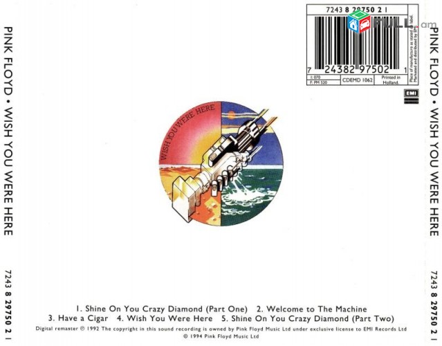 CD սկավառակներ PINK FLOYD (5) - օրիգինալ տարբեր տեսակի ալբոմներ