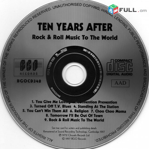 CD սկավառակներ TEN YEARS AFTER (1) - օրիգինալ տարբեր տեսակի ալբոմներ
