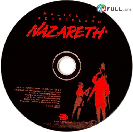CD սկավառակներ NAZARETH (4) - օրիգինալ տարբեր տեսակի ալբոմներ