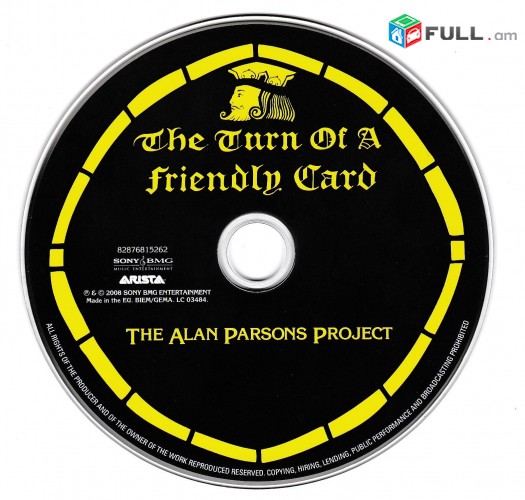 CD սկավառակներ THE ALAN PARSONS PROJECT (2) - օրիգինալ տարբեր տեսակի ալբոմներ