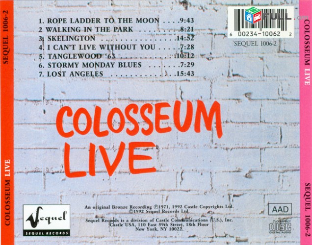 CD սկավառակներ COLOSSEUM (1) - օրիգինալ տարբեր տեսակի ալբոմներ
