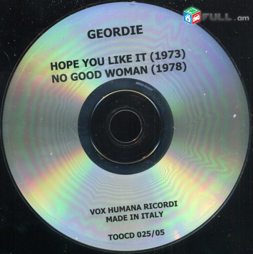 CD սկավառակներ GEORDIE (2) - օրիգինալ տարբեր տեսակի ալբոմներ
