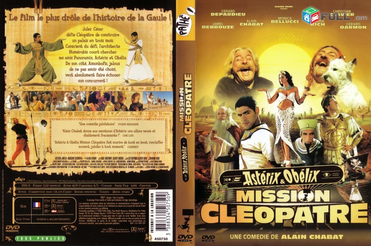 DVD սկավառակներ MISSION CLEOPATRE - օրիգինալ տարբեր տեսակի ֆիլմեր Ֆրանսերեն