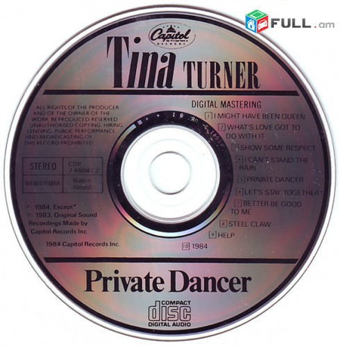 CD սկավառակներ TINA TURNER (4) - օրիգինալ տարբեր տեսակի ալբոմներ