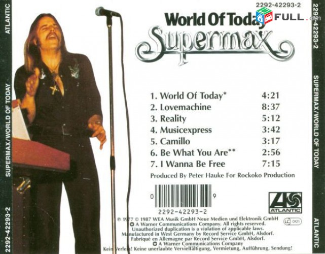 CD սկավառակներ SUPERMAX - օրիգինալ տարբեր տեսակի ալբոմներ