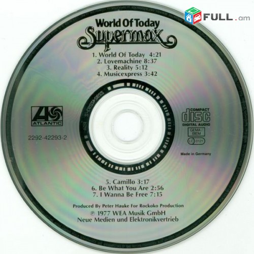 CD սկավառակներ SUPERMAX - օրիգինալ տարբեր տեսակի ալբոմներ