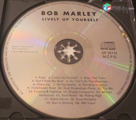 CD սկավառակներ BOB MARLEY (3) - օրիգինալ տարբեր տեսակի ալբոմներ