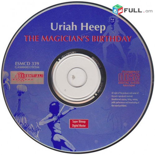 CD սկավառակներ URIAH HEEP (3) - օրիգինալ տարբեր տեսակի ալբոմներ