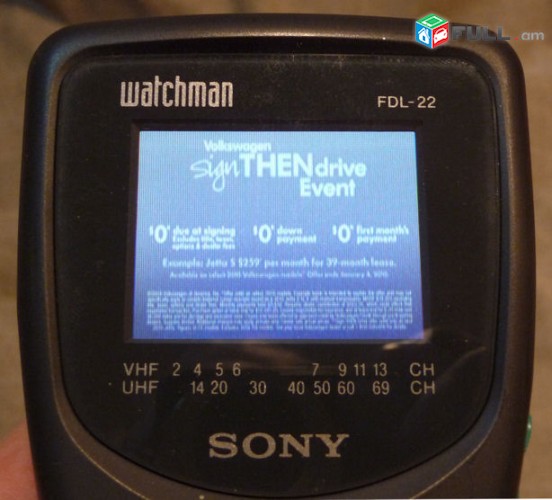 Sony watchman FDL-22 TV հեռուստացույց փոքր տեսակի