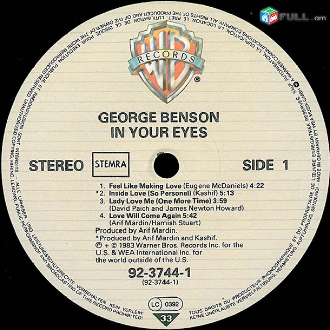  VINYL Ձայնասկավառակներ GEORGE BENSON (2) - Sարբեր տեսակի ալբոմներ
