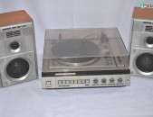 ВЕГА 109 stereo պռոիգրիվատել նվագարկիչ Սովետական ուժեղացուցիչով և բարձրախոսներով