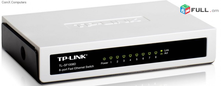 Switch 8 port TP-LINK TL-SF1008D 10/100mbit/sek.
