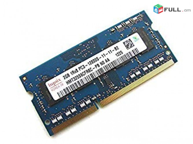 nnnix 2GB 1Rx8 PC3L-12800S-11-11-B2 RAM 2հատ միյանման հիշողություներ