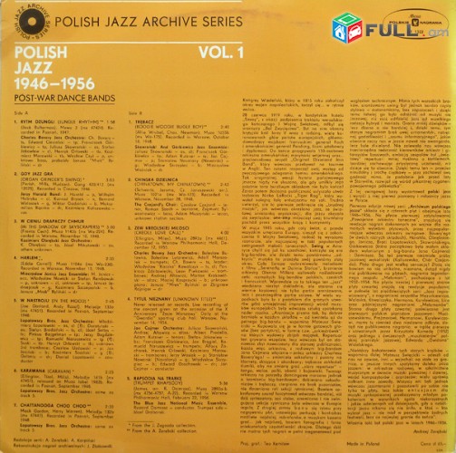 VINYL Ձայնապնակներ POLISH JAZZ 1946-56 vol.1 (1) - Sարբեր տեսակի ալբոմներ