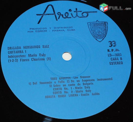 VINYL Ձայնապնակներ JOVENES MUSICOS DE CUBA 2 տարբեր տեսակի ալբոմներ