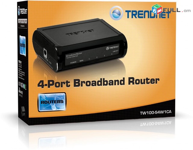 TRENDnet TW100-S4W1CA 4-Port Broadband Router 