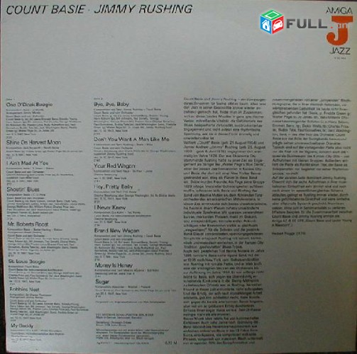 VINYL Ձայնապնակներ Count Basie / Jimmy Rushing Sարբեր տեսակի ալբոմներ