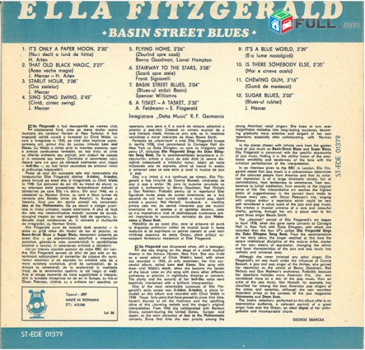 VINYL Ձայնապնակներ ELLA FITZGERALD (3) Sարբեր տեսակի ալբոմներ