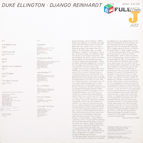 VINYL Ձայնապնակներ DUKE ELLINGTON (4) Django Reinhardt  Sարբեր տեսակի ալբոմներ