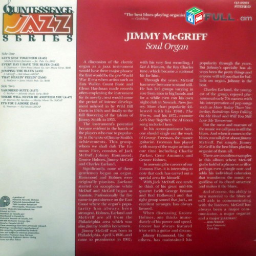 VINYL Ձայնապնակներ JIMMY McGRIFF Sարբեր տեսակի ալբոմներ