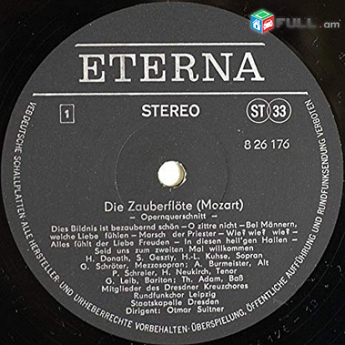 VINYL Ձայնապնակներ W. A. Mozart - Die Zauberflöte Sարբեր տեսակի ալբոմներ