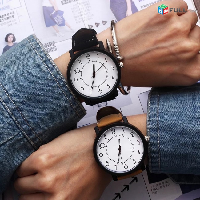 Fashion watch կանացի ժամացույց часы кварцевые с большим циферблатом
