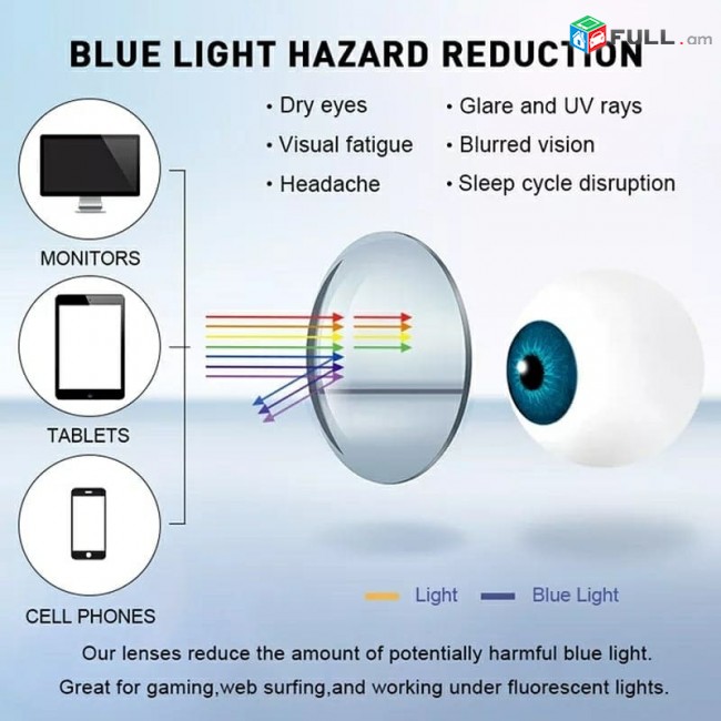 Benzen TS Anti-Blue ReyGlasses Համակարգչային պաշտպանիչ ակնոցներ