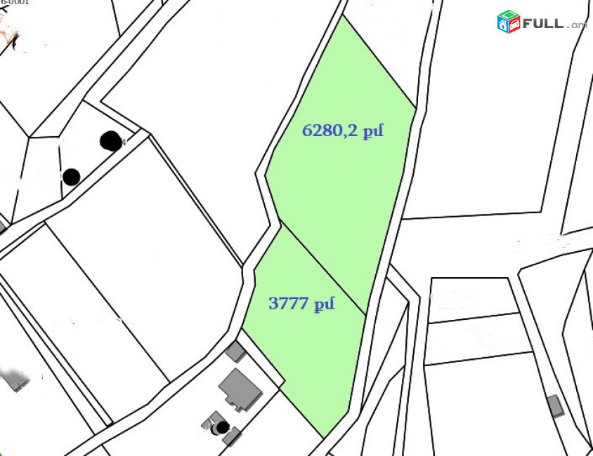 Հողատարածք բնակելի շինությունների համար Պռոշյանում, 10,057 ք.մ. կոդ C1575
