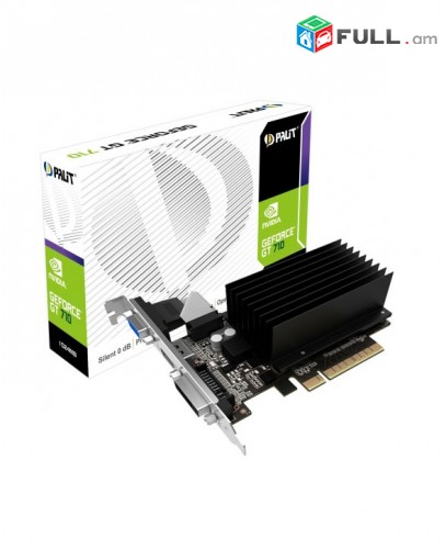 Videocard Geforce GT 710 1024M DDR3-64Bt DVI, HDMI + անվճար առաքում և տեղադրում