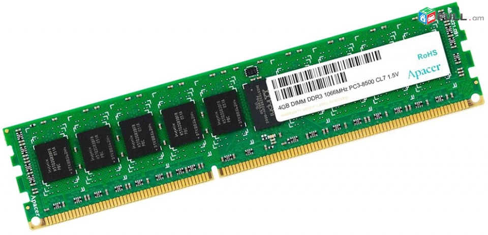 Ram / Ozu / Apacer 4Gb DDR3 -1333Mhz / Pc3-10600/UDimm 1.5V + araqum