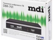 DVB T2 MDI 701 DBR թվային ընդունիչ + անվճար առաքում + կարգավորում