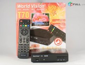 DVBT2 թվային ընդունիչ WORLD VISION T70 + անվճար առաքում և տեղադրում