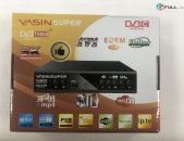 DVBT2 թվային սարք/цифровой ресивер YASIN SUPER T8000 + առաքում և տեղադրում