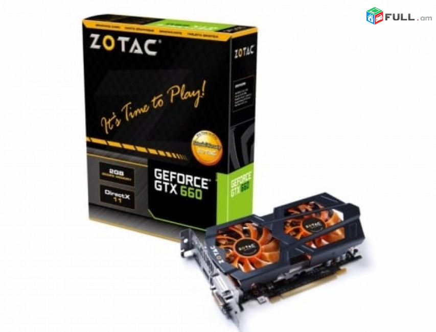 Հզոր վիդեոքարտ/ Video card /видеокарта/ ZOTAC GeForce GTX 660 993Mhz PCI-E 3.0 2048Mb 6008Mhz 192 bit 2xDVI HD