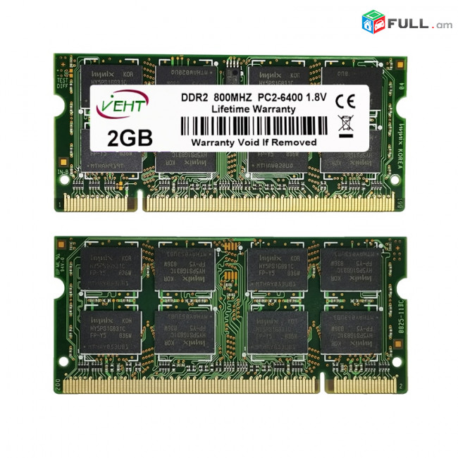 Ram/озу VEHT DDR2 2gb 800Mz for Notebook + առաքում