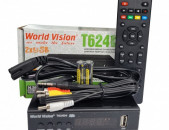 DVBT2 թվային սարք/ цифровая приставка World Vision T-624 D4 + առաքում և տեղադրում