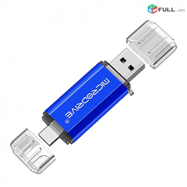 Флешка (flash drive) MicroDrive Android OTG 2 in 1 USB Flash Drive Type C 64gb + առաքում