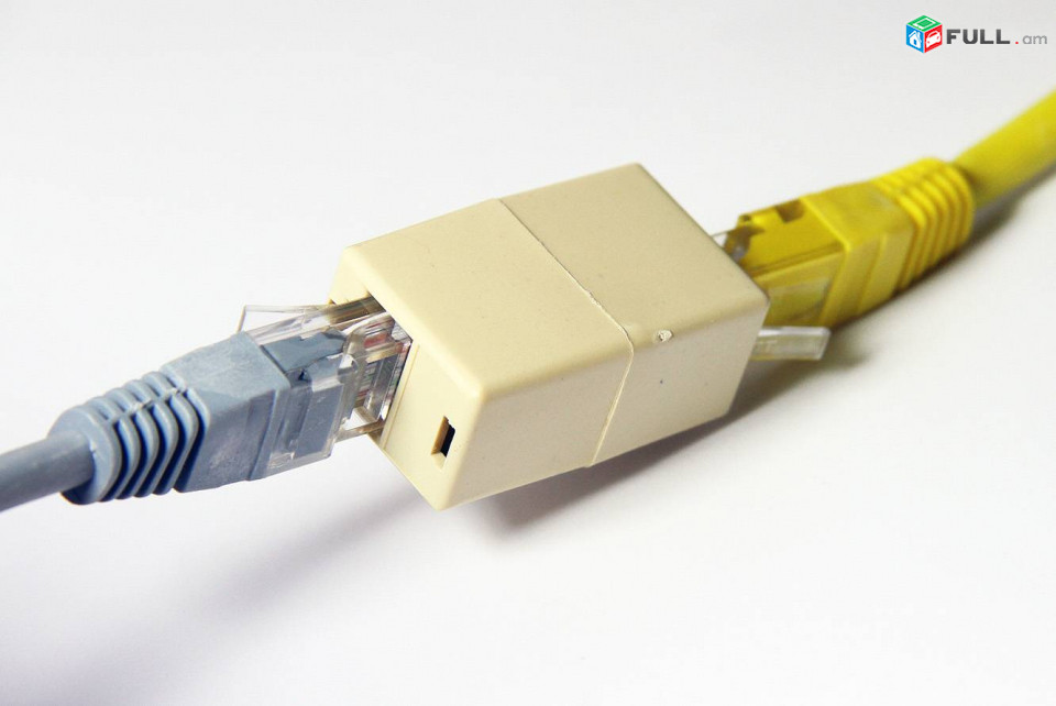 Соединитель для интернет кабеля RJ-45 GSMIN CB-104 адаптер переходник витой пары