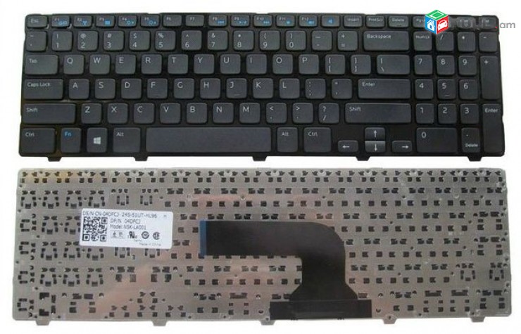 Key lapt dell 3521, klaviatura, stexnashar, клавиатура, keyboard, ստեղնաշար