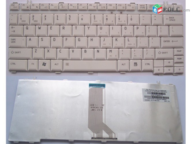 Key lapt toshiba U400, stexnashar, клавиатура, keyboard