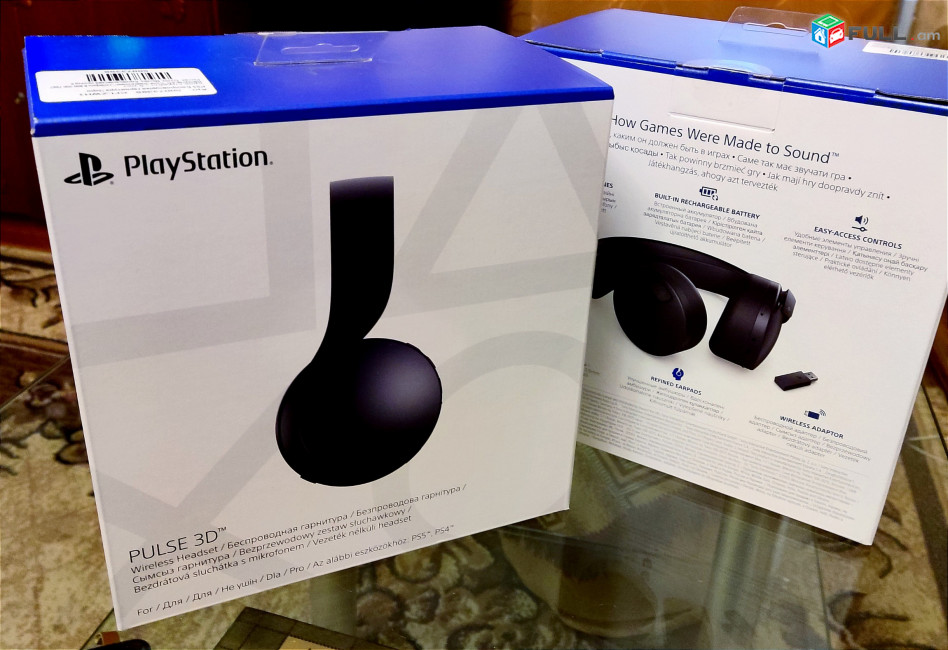 Наушники Playstation Pulse 3D Wireless Headset от sony для PS5 и PS4 ՆՈՐ ՓԱԿ ՏՈՒՓ НОВАЯ