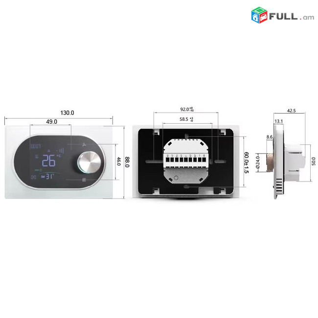 Թերմոստատ BT09 WiFi-ով ֆանկոյլի համար