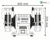 Tachilo Bosch original /Հղկող գործիք (2 հղկող անիվներով)BOSCH GBG 35-15 (Точило):