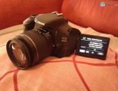 Canon 600D DLSR camera with 18-55mm Lens.