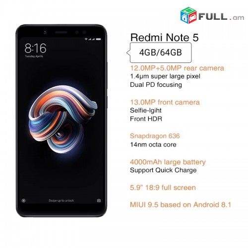 Xiaomi Redmi Note 5 4 64gb Phones Phones And Tablets Electronics Full Am