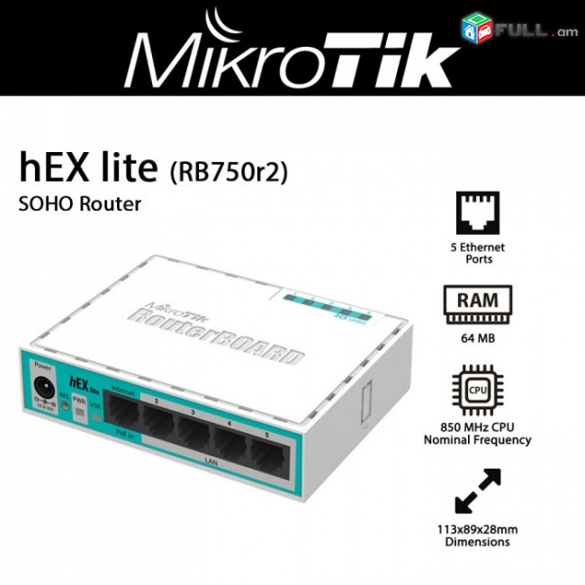 MikroTik RB750r2 5 Port Router