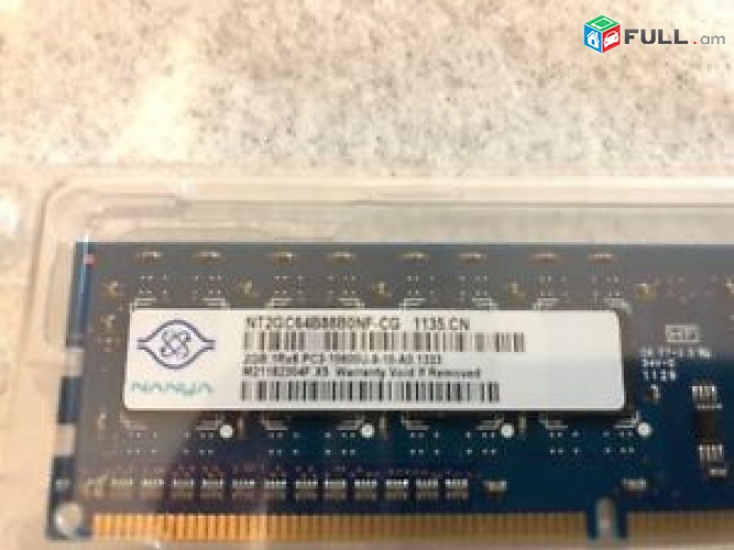 DDR3 2GB 1333MHz NANYA / Ճապոնյա / Ներկրողից,  նոր և 6 ամիս երաշխիք հիշողություն RAM OZU
