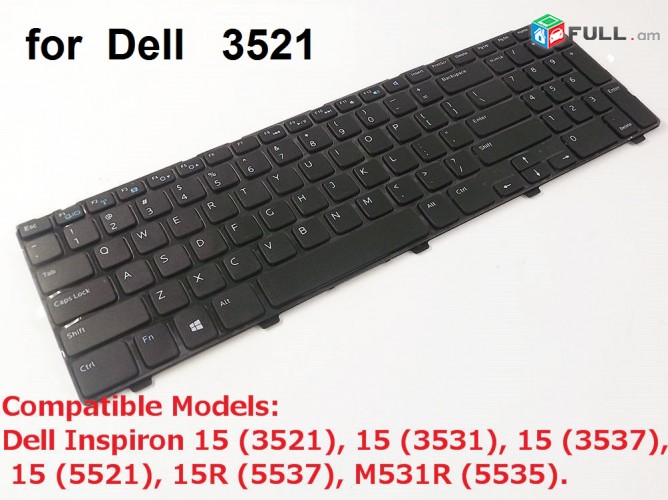  Dell 3521 NEW US Keyboard 15 15R 15v-1316 3537 5421 5521 5537 0YH3F NEW notebook Նոթբուք